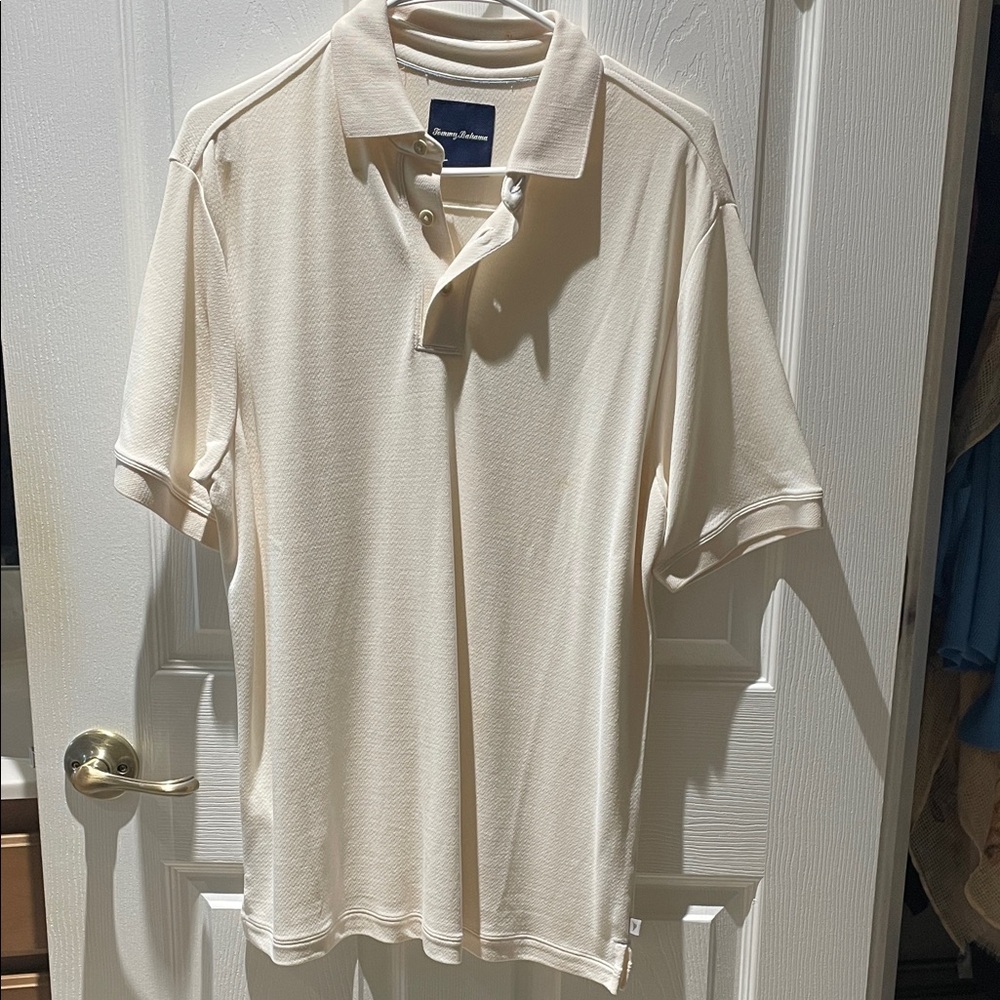 Tommy Bahama Cream Polo Shirt
